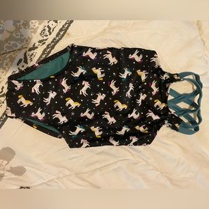 Cat & jack unicorn girls bathing suit